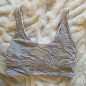 lululemon athletica Light Gray Sports Bra